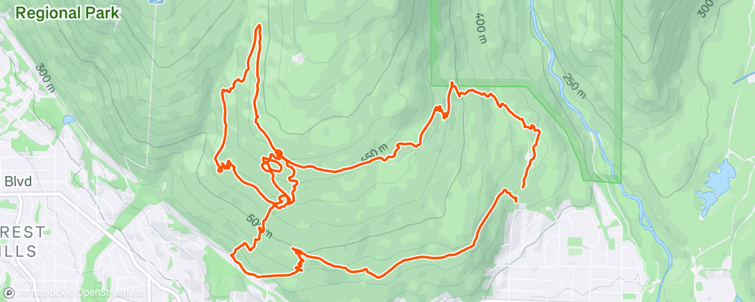 Map of the activity, Fromme Exploration w/ David