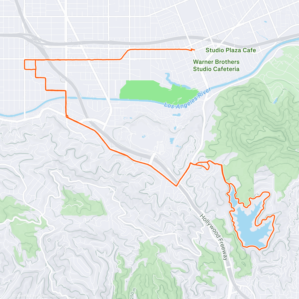Map of the activity, Morning Run