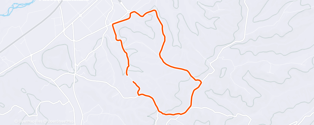 Map of the activity, Xmas day run Italy 🇮🇹