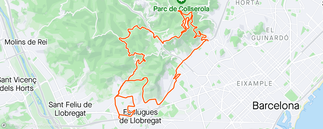 Map of the activity, Paseo con Castrete.