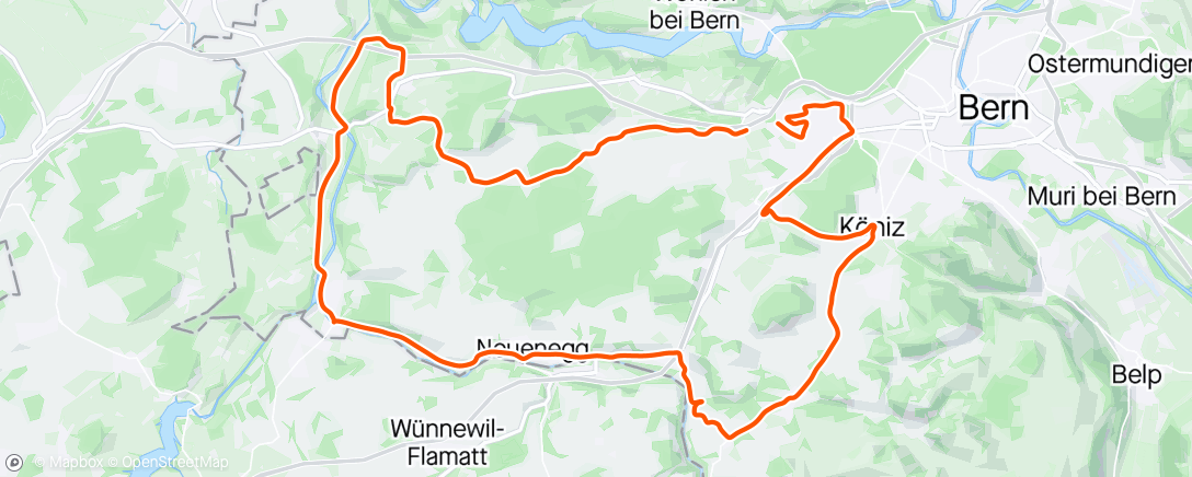 Map of the activity, Saturday Ride