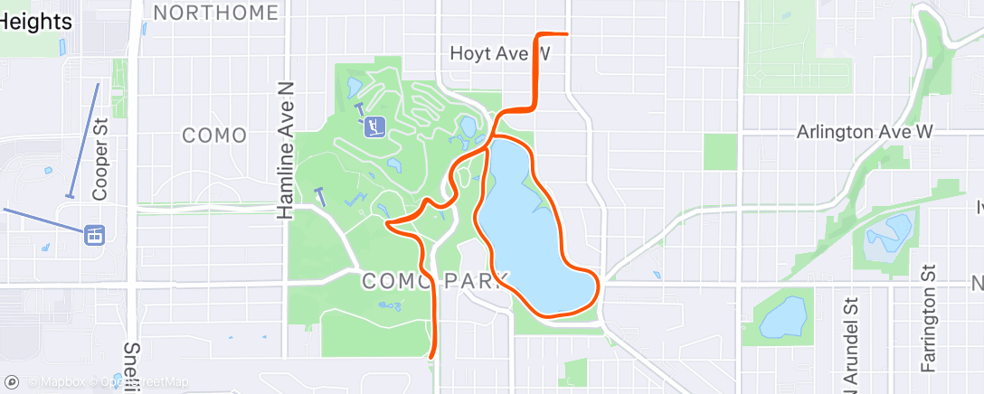 Mappa dell'attività Morning Run