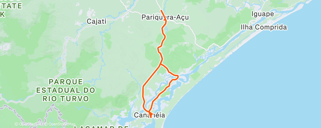 Map of the activity, Morning Ride