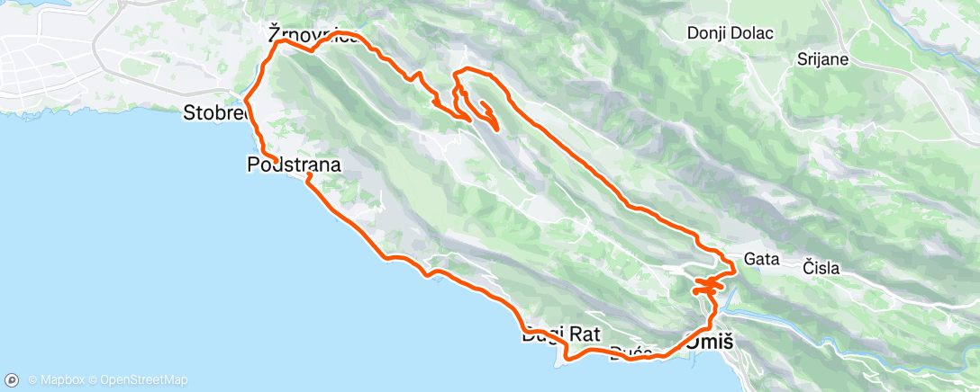 Map of the activity, Morning Ride