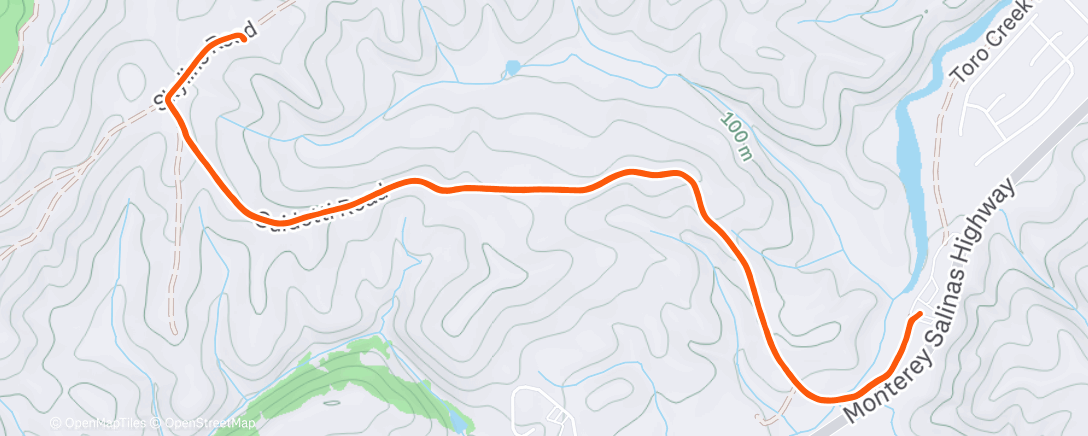 Map of the activity, Fort Ord - Guidotti Trail