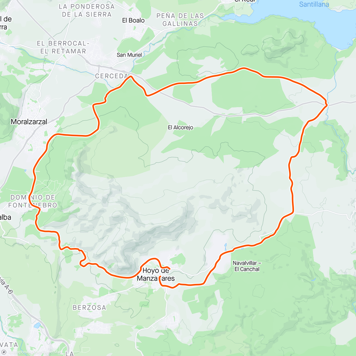 Karte der Aktivität „40-2024 Ruta desde Hoyos de Manzanares”