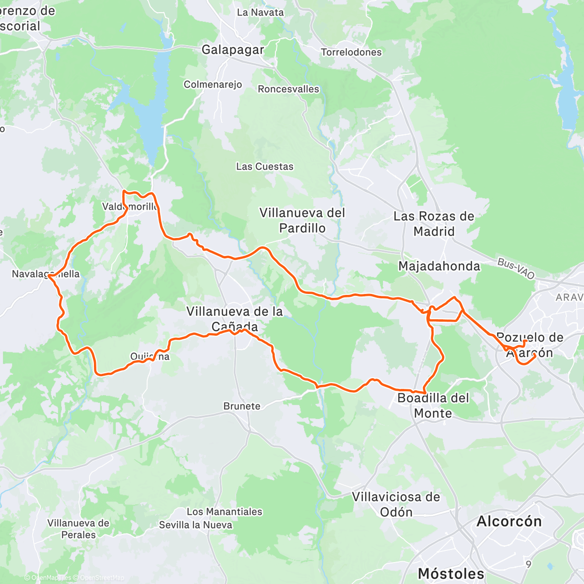 Map of the activity, Christmas ride by La dupla
