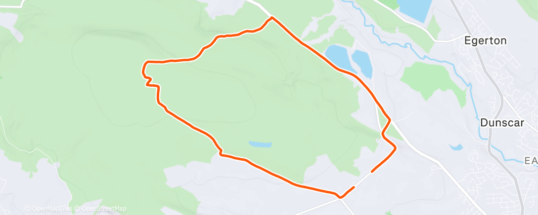 Map of the activity, Lunch Run