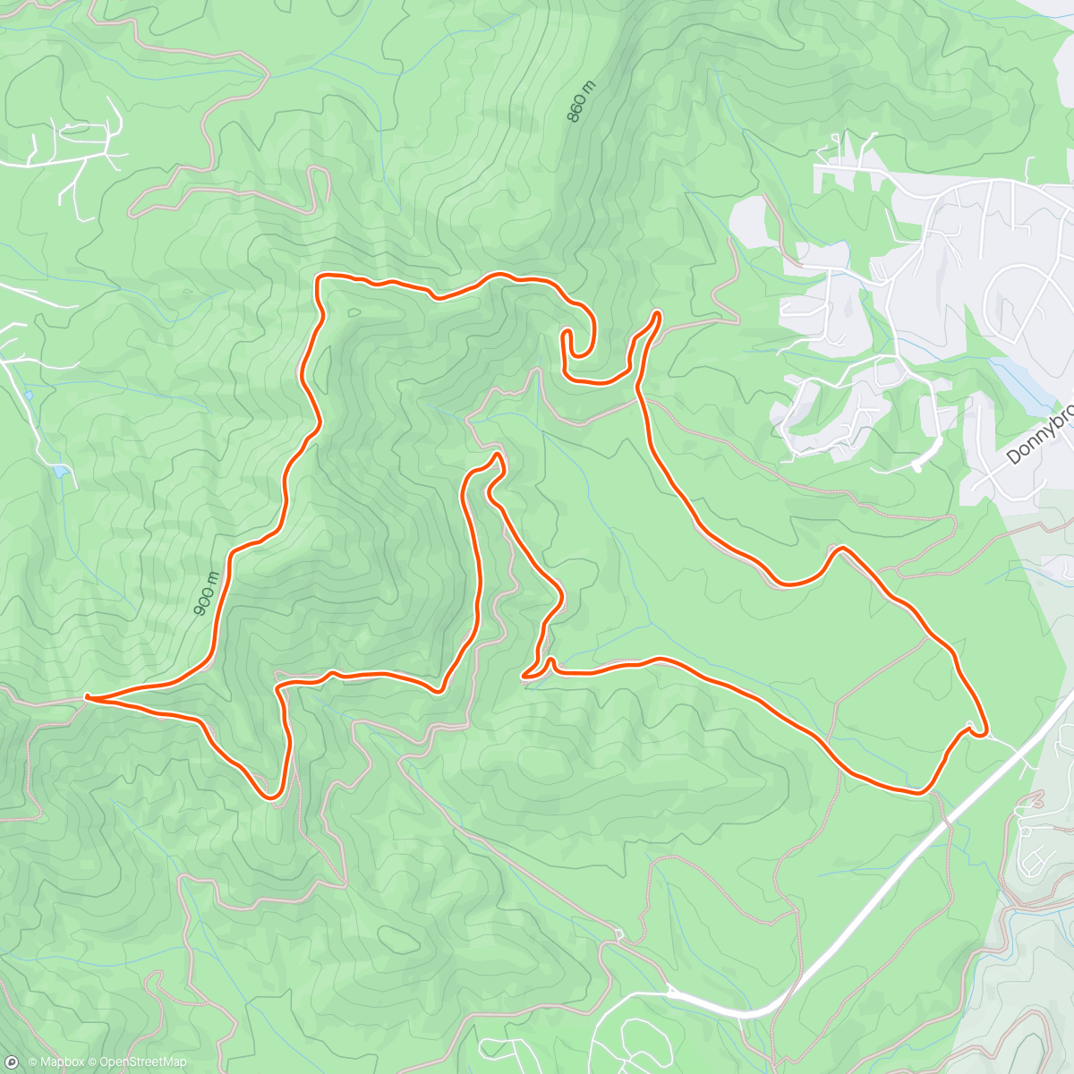 Map of the activity, Quick one with Alvin, got a little soggy