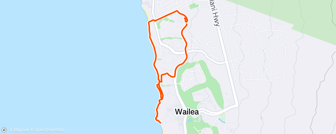 Map of the activity, Morning Walk