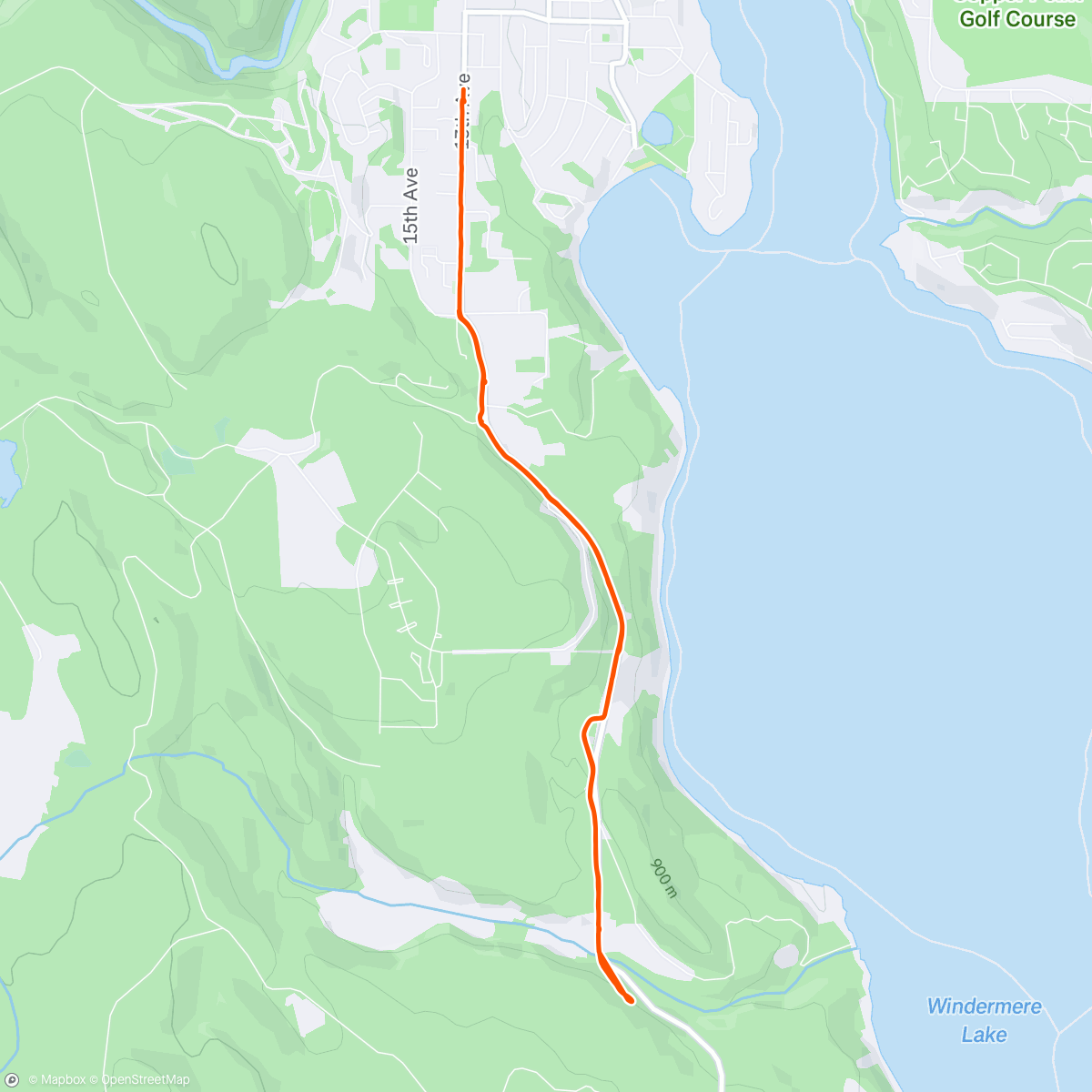 Map of the activity, Afternoon Ride