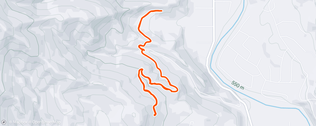 Map of the activity, Morning Hike