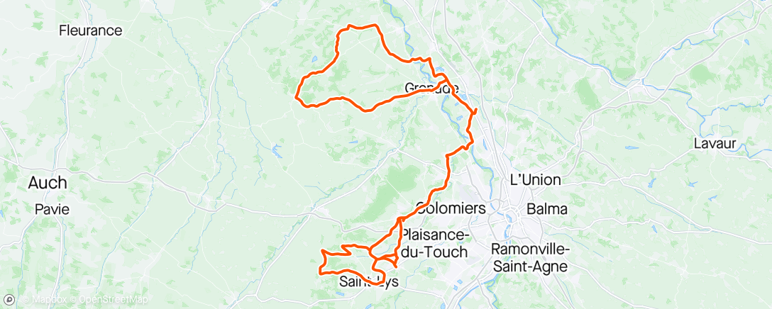 Map of the activity, Endurance longue distance