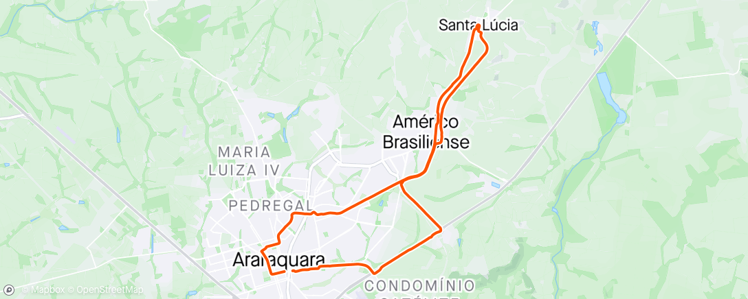 Map of the activity, Bora pedalar 🌧️🚲🙏