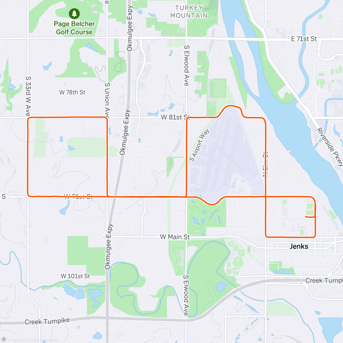 Map of the activity, Jenks Half