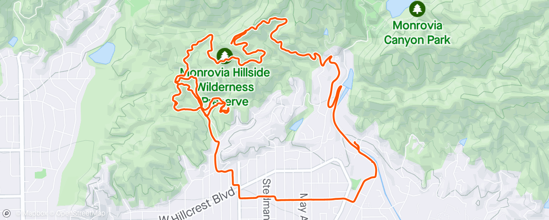 Mapa da atividade, Night E-Bike Ride