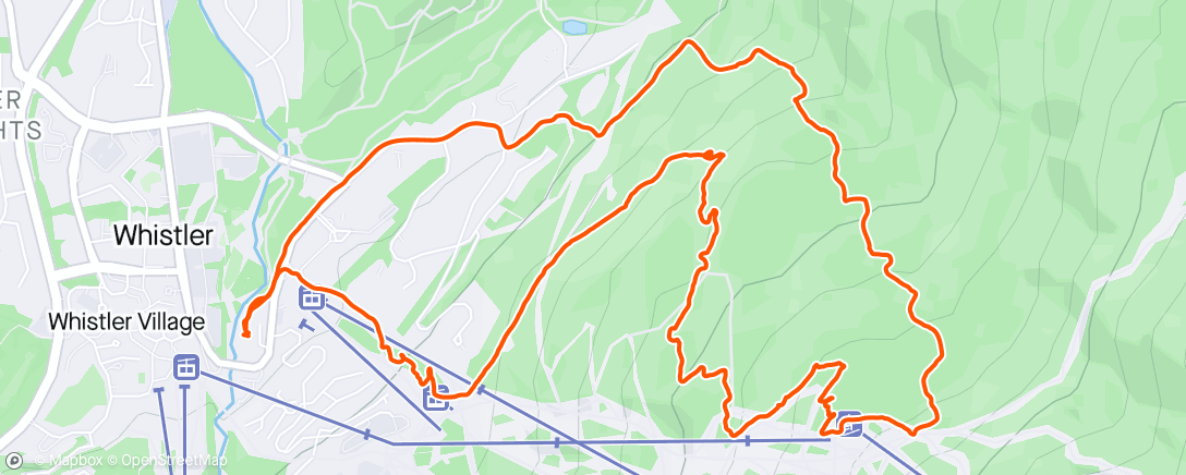 Karte der Aktivität „Evening Mountain Bike Ride”