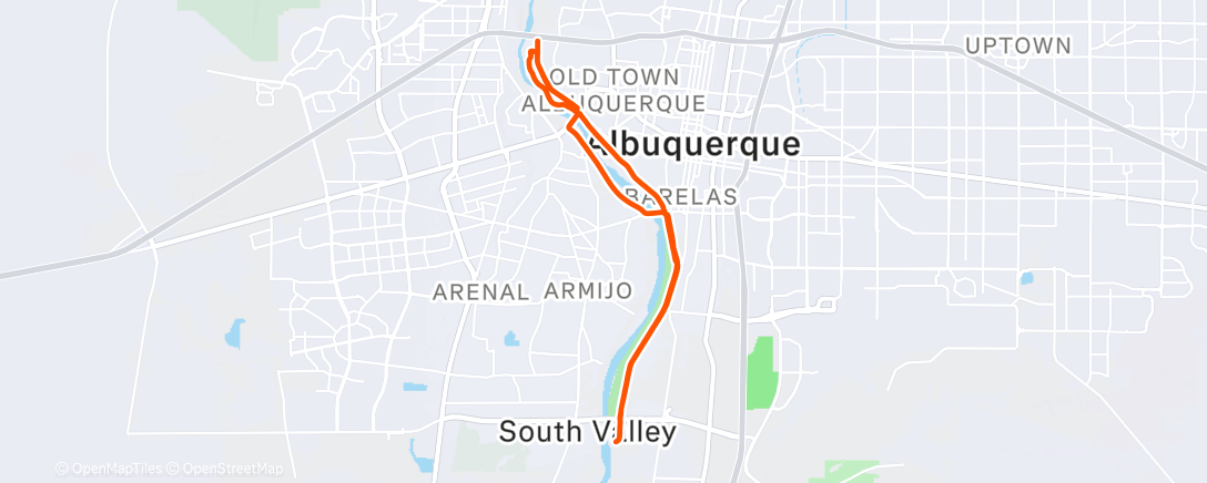 Map of the activity, One week in Albuquerque complete!