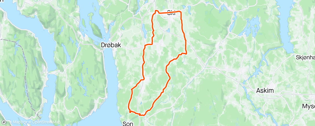 Map of the activity, Hobølrunde