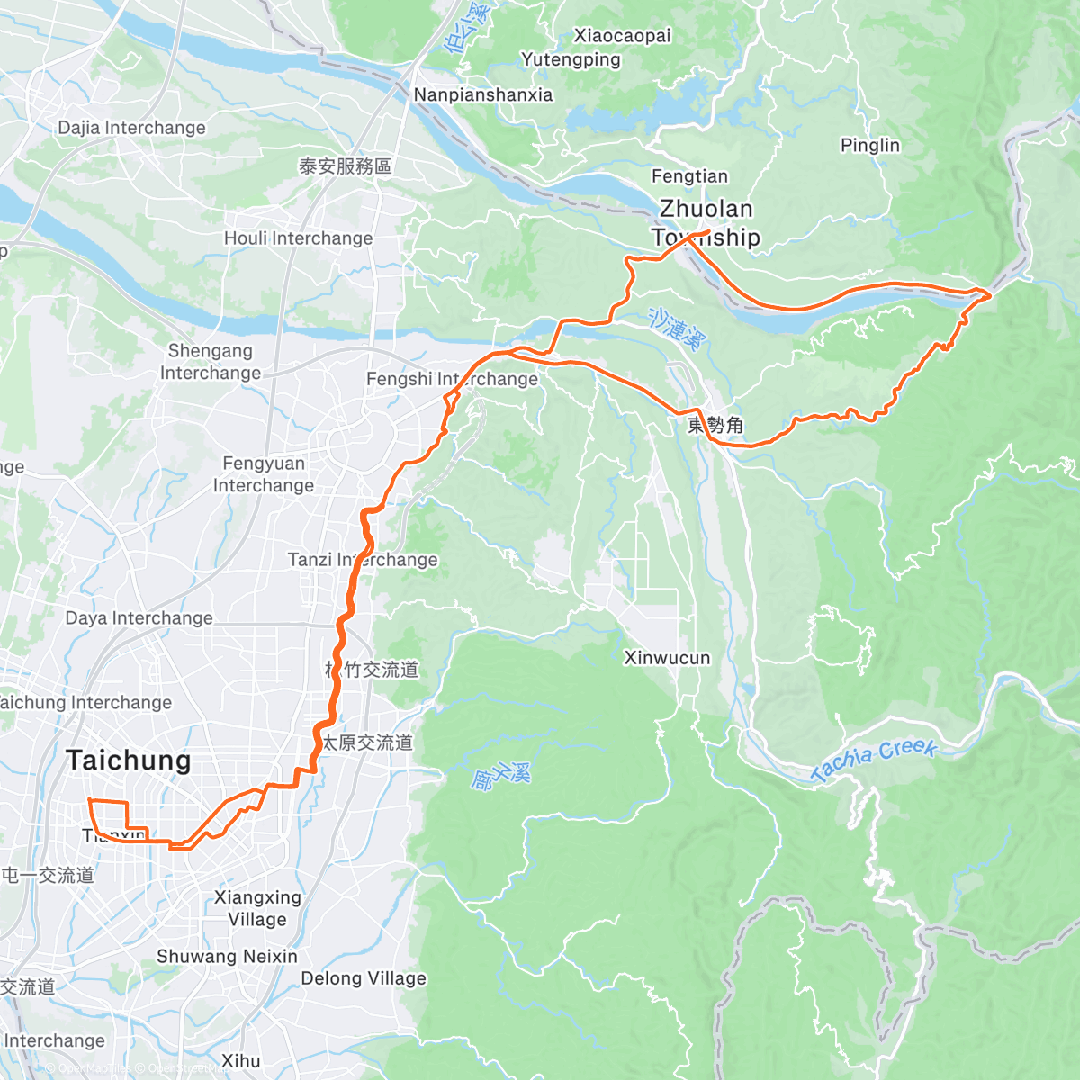 Map of the activity, カフェ・テリーの日曜ライド / Sunday Group Ride with Terry