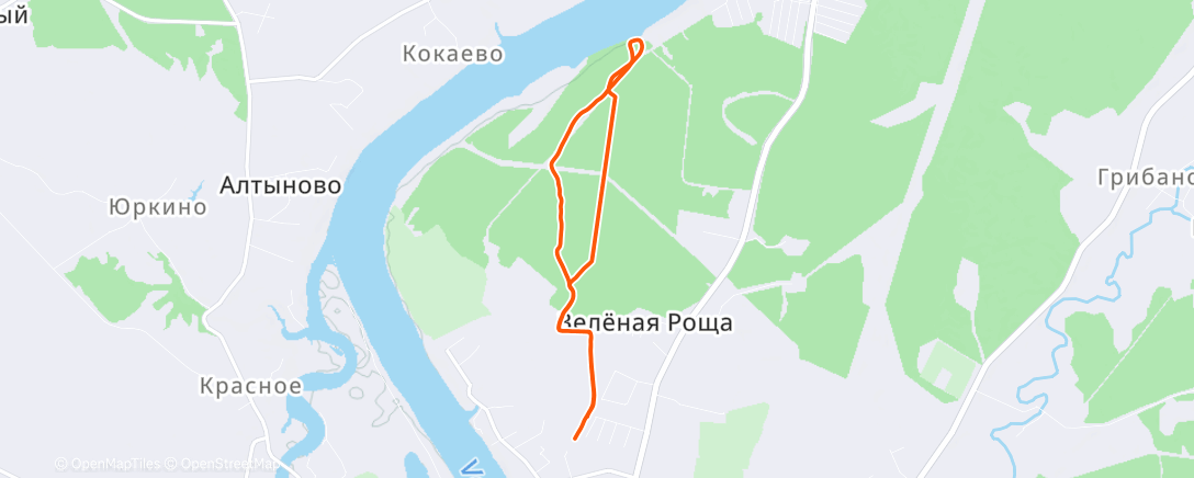 Map of the activity, Afternoon Alpine Ski