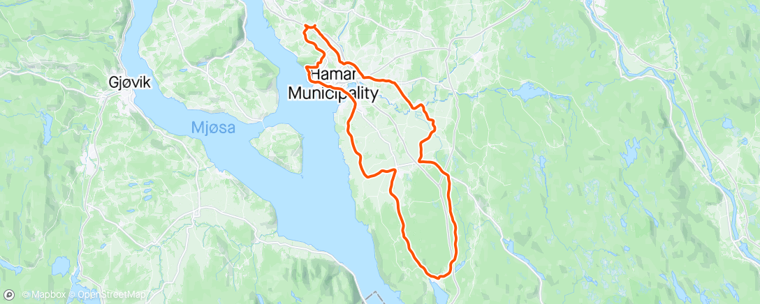 Map of the activity, Afternoon Ride🥶