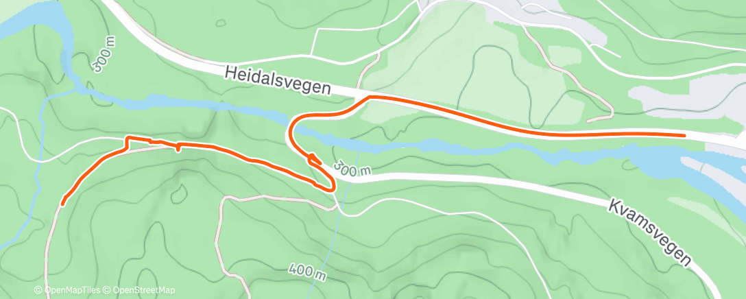 Map of the activity, Namiddagwandeling