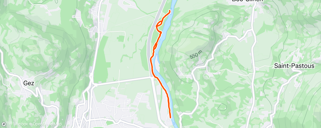 Carte de l'activité Alternance, marche course