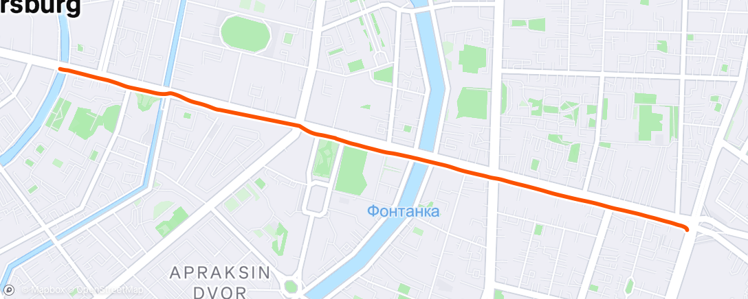 Map of the activity, Полуденная ходьба