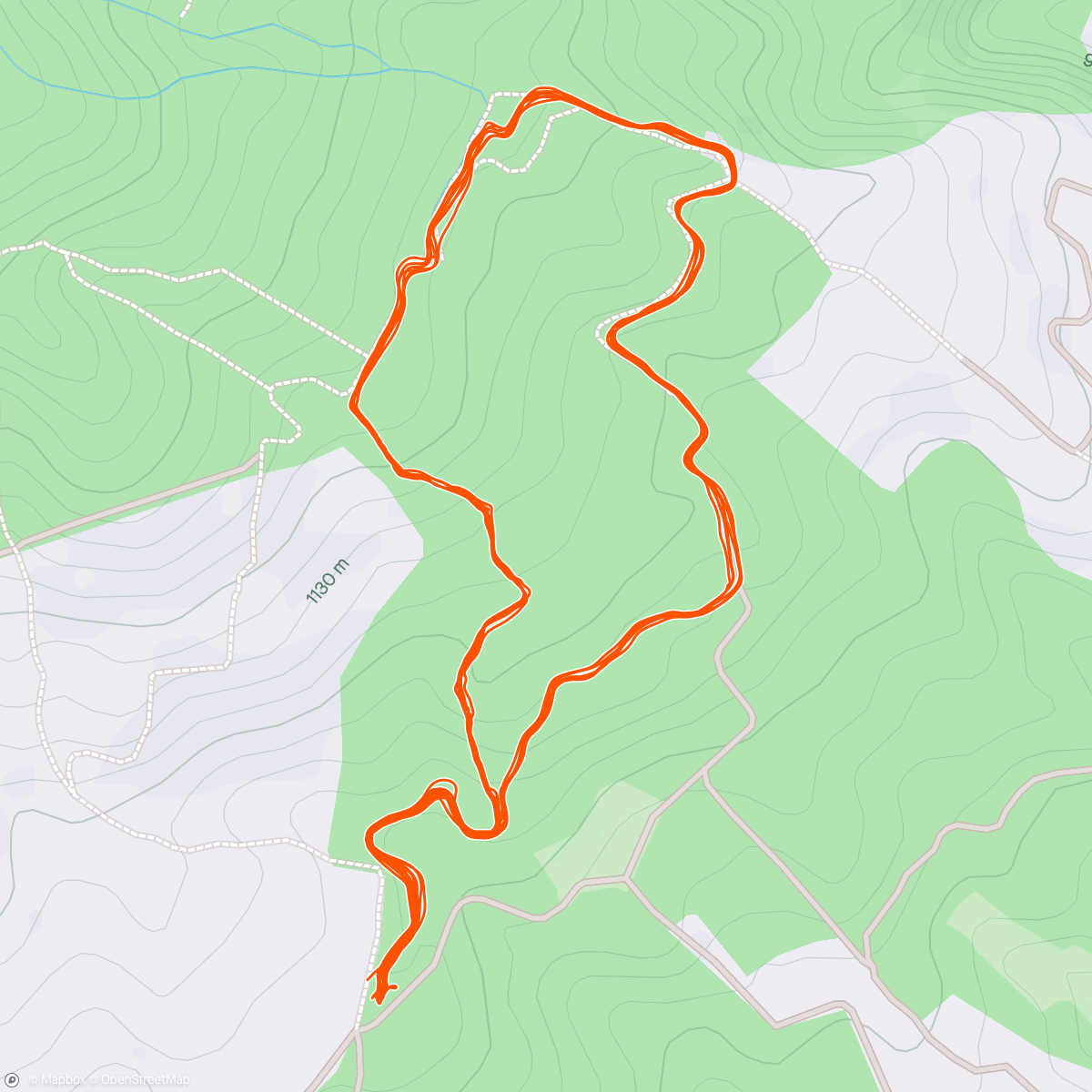 Map of the activity, GBLK Check Route