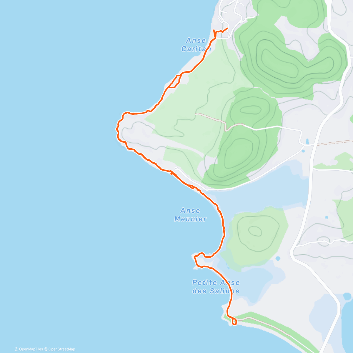 Map of the activity, Nagé Nwèl