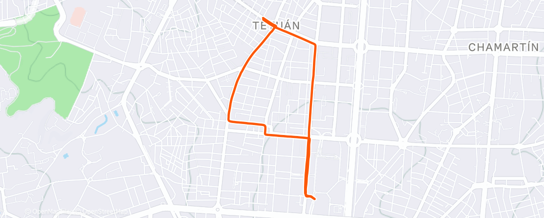 Map of the activity, Commuting