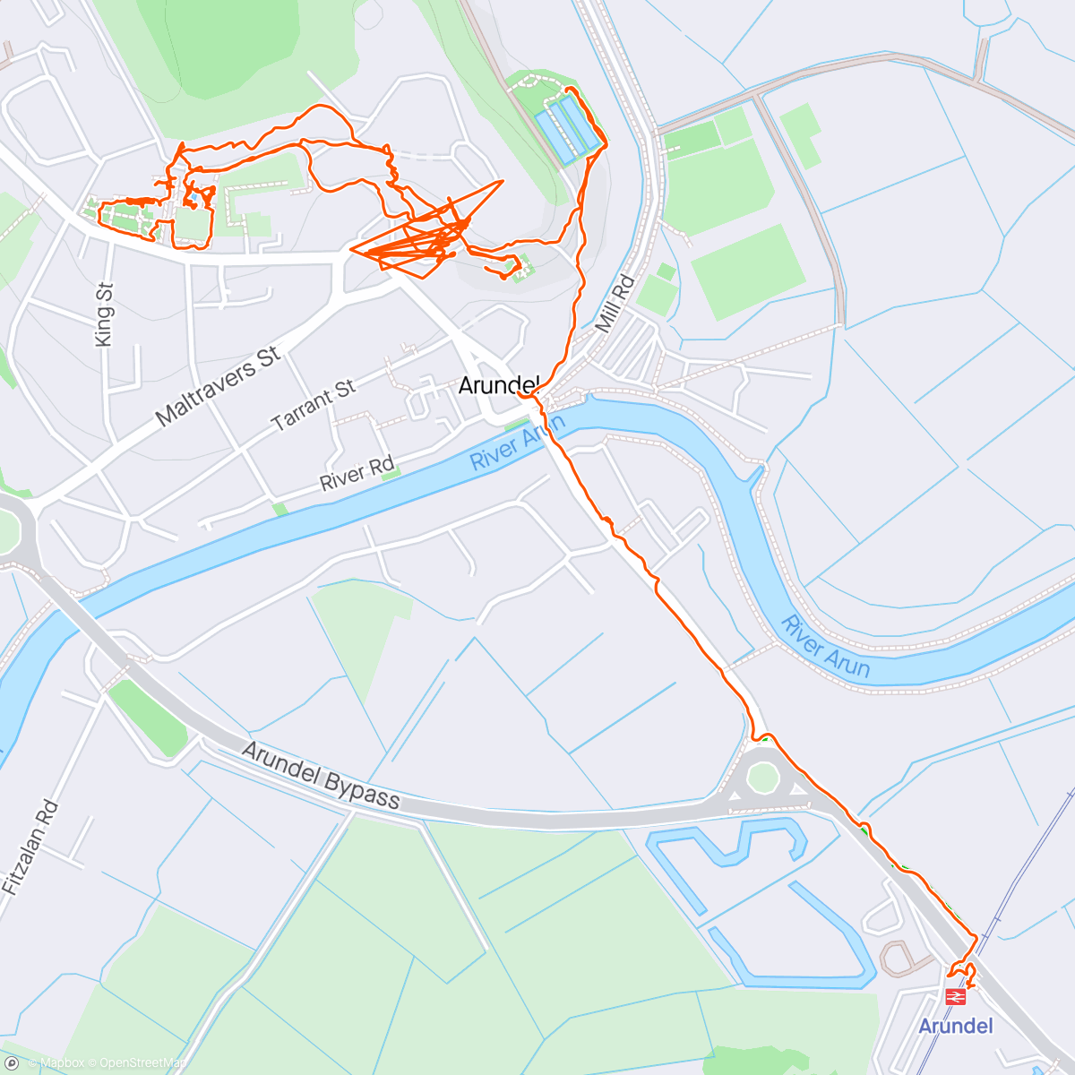 Map of the activity, Day Out with my Folks at Arundel 🥰