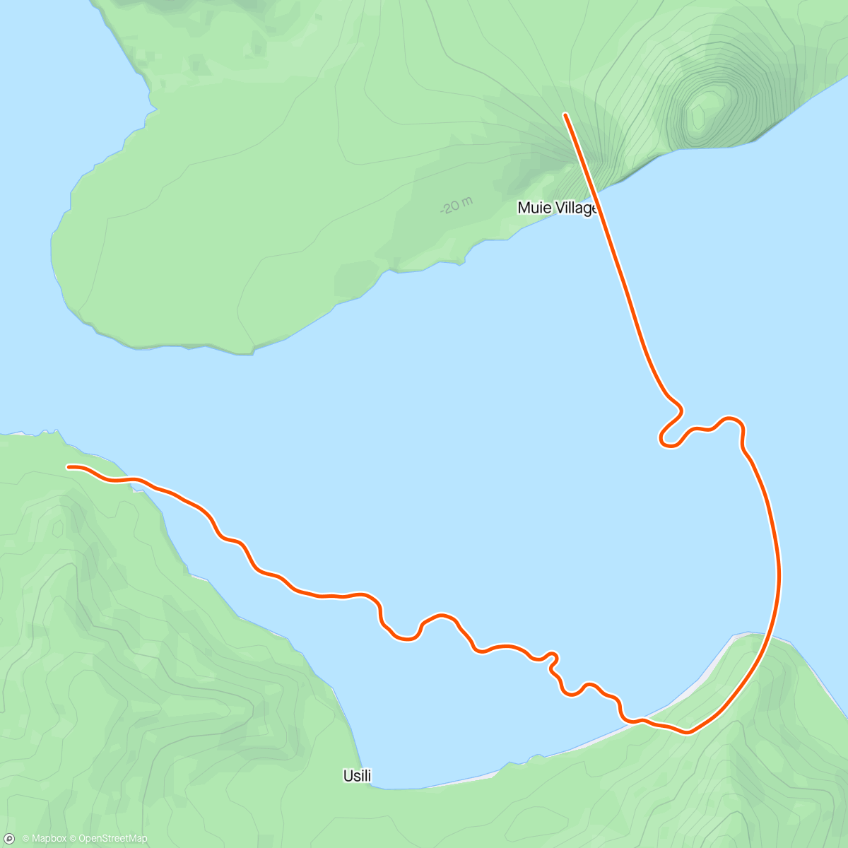 Map of the activity, Zwift - Surfin' Safari in Watopia