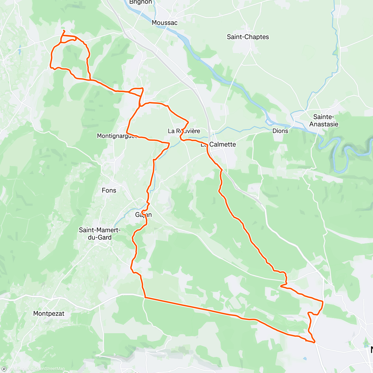 Map of the activity, 50% Gravel 50% Route, la polyvalence du Gravel c’est le top 👍