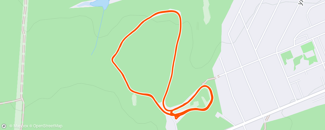 Map of the activity, Северный лыжный заезд (вечер)