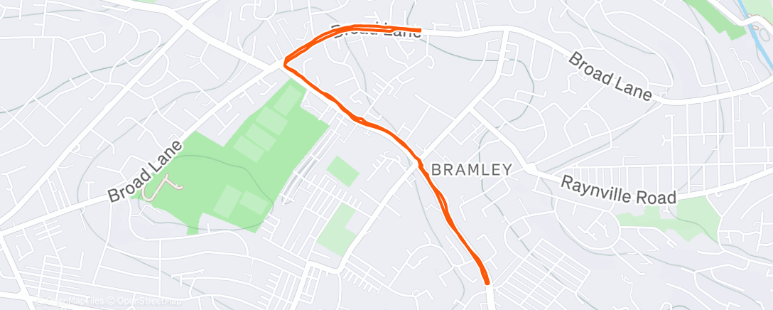 Карта физической активности (Small joglet whilst Oliver has his PT)