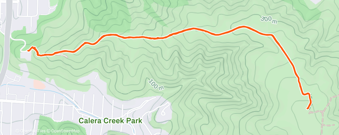 Map of the activity, Afternoon Hike
