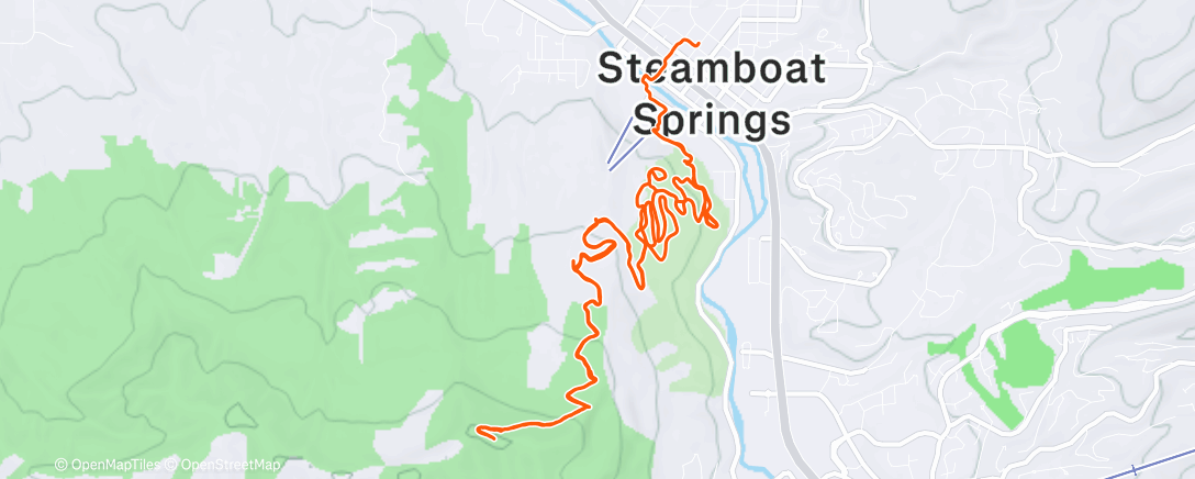 Map of the activity, Morning Ride