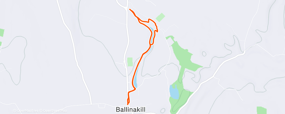 Map of the activity, Lunch Walk