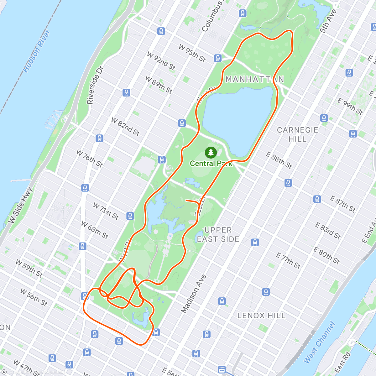 Map of the activity, Zwift - Group Workout: ZZRC Group Workout (E) on Lady Liberty in New York