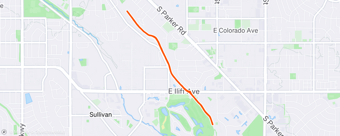 Map of the activity, Golden Hour