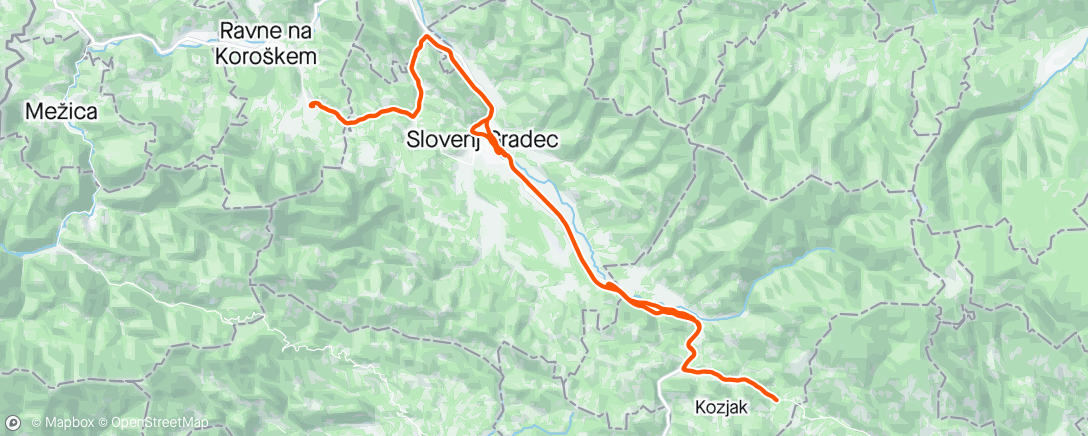 Map of the activity, Afternoon Ride