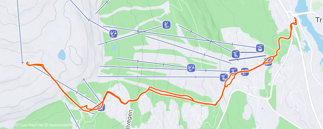 Карта физической активности (Afternoon Hike)