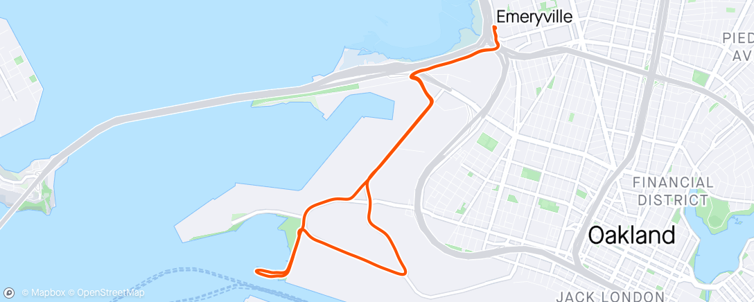 Map of the activity, Ran into a race!