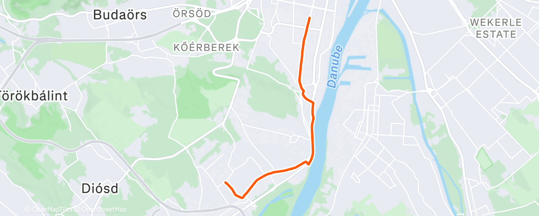 Map of the activity, Afternoon Ride