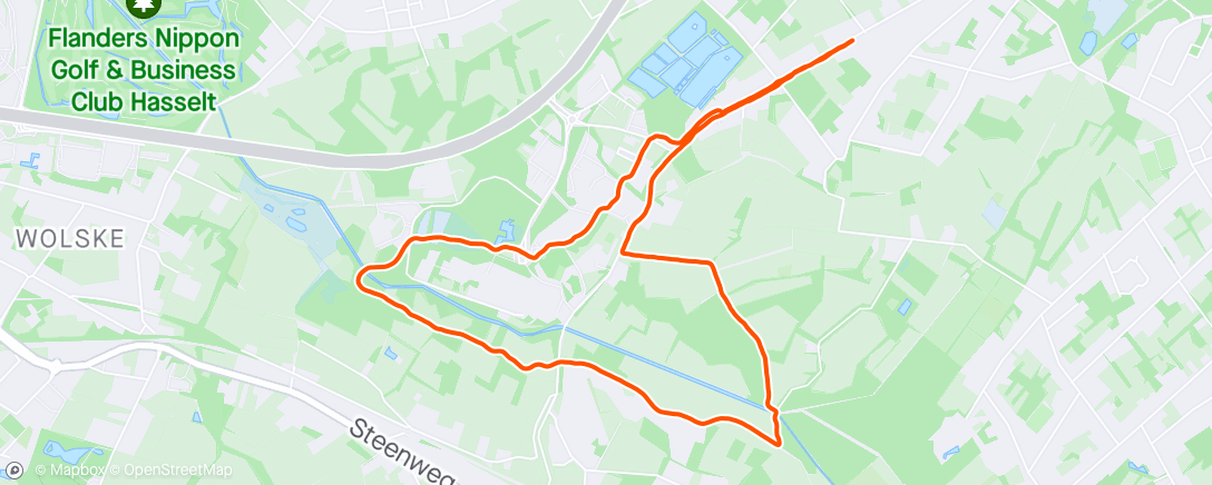 Map of the activity, Loopje met Natje🤍