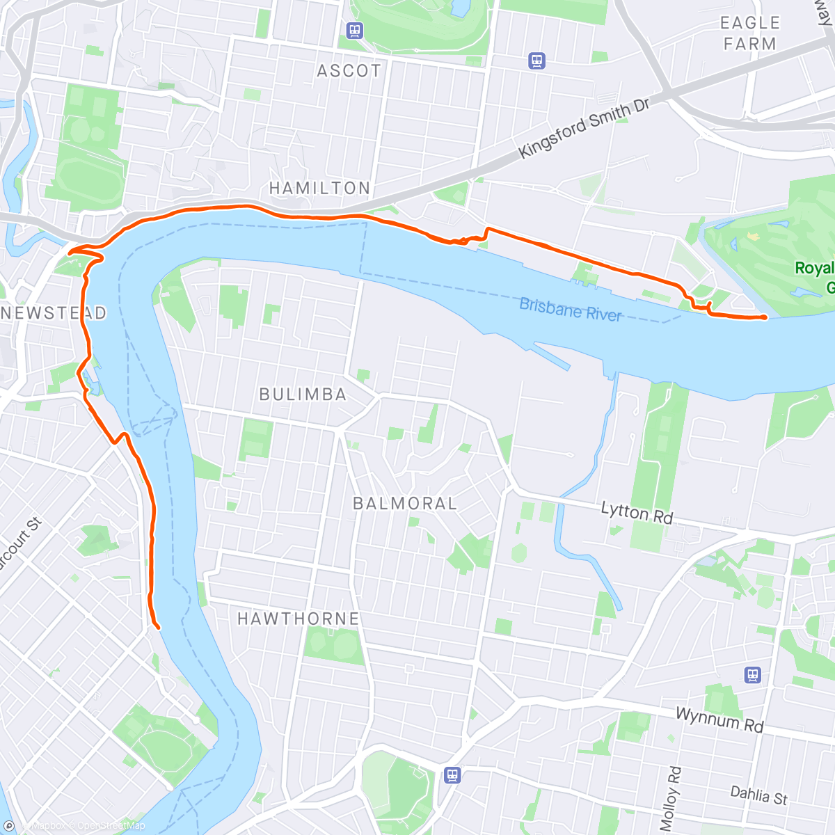 Map of the activity, Sydney Marathon x Club KT Run Club ☀️