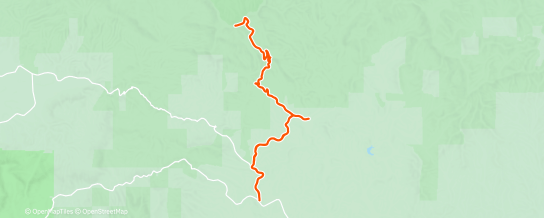 Map of the activity, Lunch Mountain Bike Ride