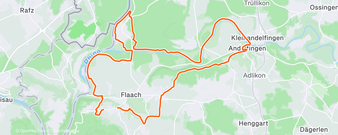 Mapa da atividade, Afternoon Ride